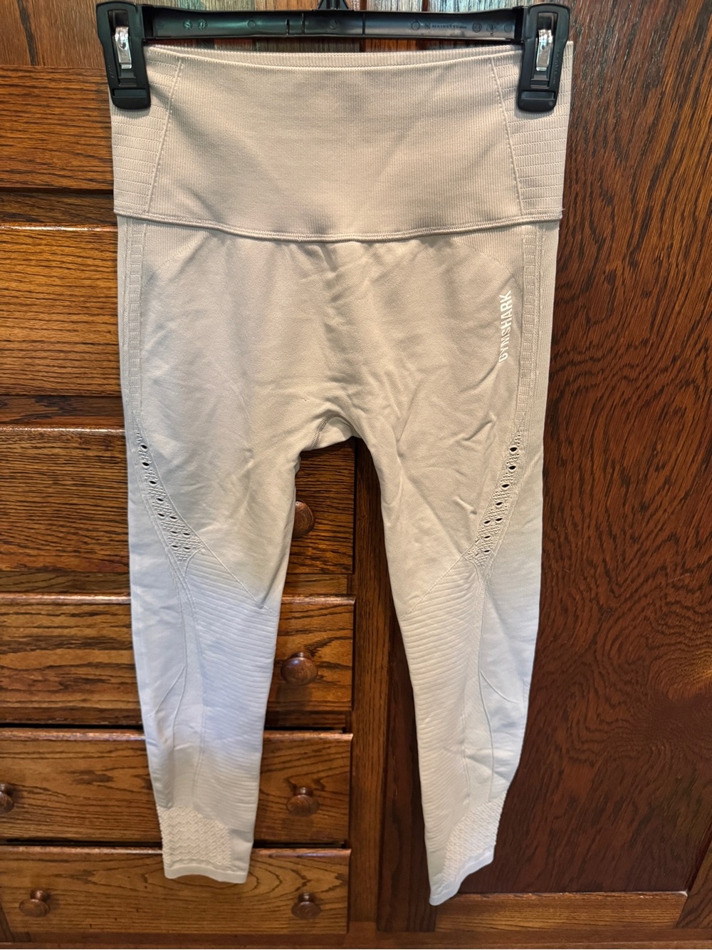 Gymshark Beige High-Waist Seamless Leggings